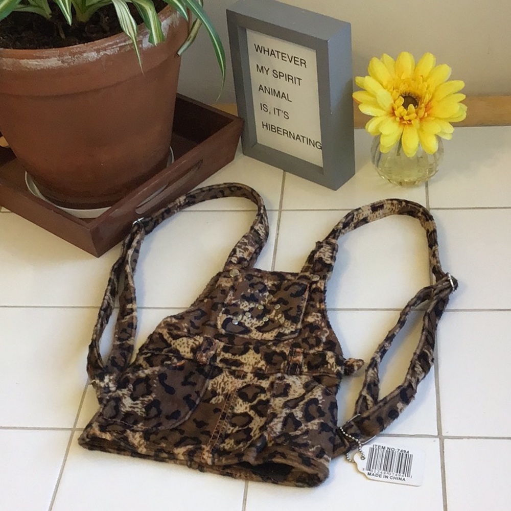 Cute Leopard Print Backpack/Purse